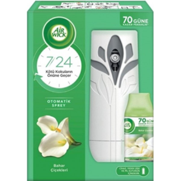 AIR WICK ODA KOKUSU FRESHMATİK MAKİNE + YEDEK BAHAR ÇİÇEKLERİ 3250895-3290327