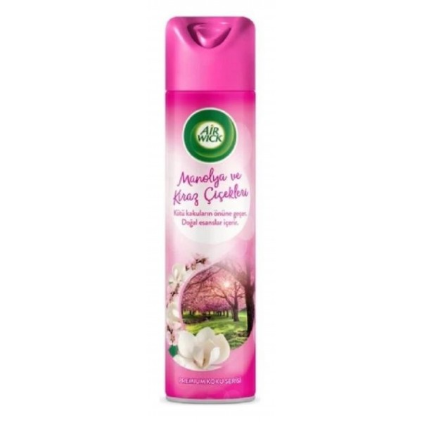 AIRWICK ODA KOKUSU AEROSOL MANOLYA VE KİRAZ ÇİÇEKLERİ 300 ML